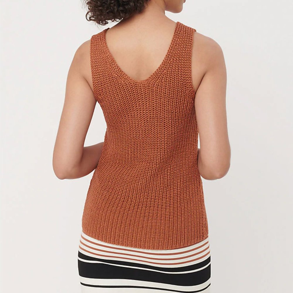 Loft Double V Sweater Tank - Picture 2 of 3